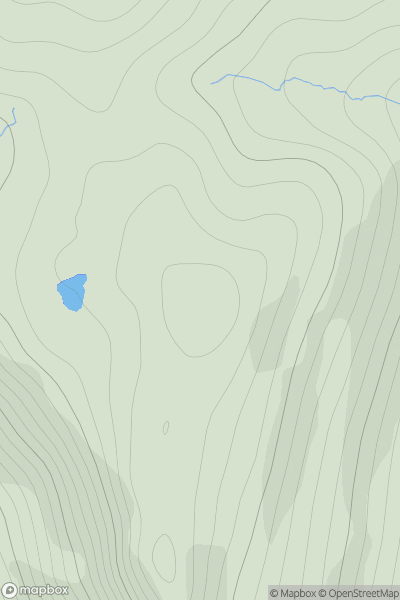 Thumbnail image for Hoo Field [Shetland Islands] [HU398654] showing contour plot for surrounding peak